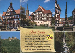 72182413 Bad Urach Rathaus Schloss Amanduskirche Marktbrunnen Burgruine  Bad Ura - Bad Urach