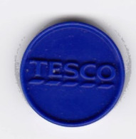 Jeton De Caddie En Plastique - Grande-Bretagne - Tesco - Supermarché - Trolley Token/Shopping Trolley Chip