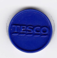 Jeton De Caddie En Plastique - Grande-Bretagne - Tesco - Supermarché - Moneda Carro