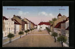 AK Reichenbach /O.-L., Marktplatz Mit Hotel Zum Goldenen Stern  - Reichenbach I. Vogtl.