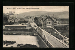 AK Alfeld /Leine, Blick Auf Leine, Brücke Und Bahnhofstrasse  - Alfeld