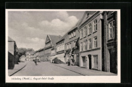 AK Schönberg /Meckl., August-Bebel-Strasse Mit Radfahrer  - Otros & Sin Clasificación