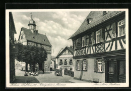 AK Königstein I. Taunus, Ausflügler Am Alten Rathaus  - Taunus