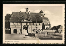 AK Magstadt Bei Stuttgart, Marktplatz Mit Springbrunnen  - Stuttgart