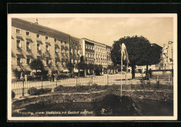 AK Tittmoning, Oberer Stadtplatz Mit Gasthof Zur Post  - Otros & Sin Clasificación