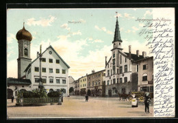 AK Immenstadt I. Allgäu, Marktplatz Mit Rathaus  - Immenstadt