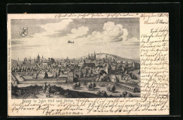 AK Alzey, Ortsansicht Im Jahr 1645 Nach Merian  - Sonstige & Ohne Zuordnung