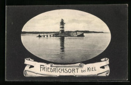 AK Friedrichsort Bei Kiel, Leuchtturm Auf Einer Insel  - Kiel