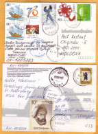 2011, 2014, Stamps Used , Postcards, To Moldova, Postcrossing, Russia, China, Fauna, Ermak - Moldova