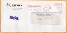 1994 Moldova Moldavie Moldau  ATM  Service Franking. Letter From Slovakia To Moldova, - Vignette [ATM]