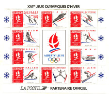 Bloc De France - "XVIes JEUX OLYMPIQUES D’HIVER - Alberville" - 1992 - NEUF - 077 - Mint/Hinged