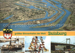 72181237 Duisburg Ruhr Museumsschiff Oscar Huber Flaggenmast Muehlenweide Friedr - Duisburg