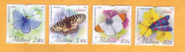 2022  Moldova Moldavie   „Butterflies” 4v Mint - Moldawien (Moldau)