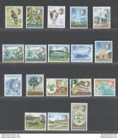 1962-68 Seychelles - Stanley Gibbons N. 192-212 - Elisabetta II - 18 Valori - Serie Completa - MNH** - Sonstige & Ohne Zuordnung