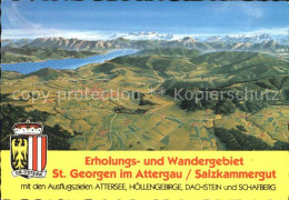 72181193 St Georgen Attergau Attersee Hoellengebirge Dachstein Schafberg  St Geo - Andere & Zonder Classificatie