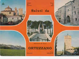 ORTEZZANO-ASCOLI PICENO-MULTIVEDUTE-2 CARTOLINE VERA FOTOGRAFIA  VIAGGIATE NEL 1982 - Ascoli Piceno