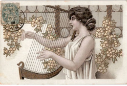 MUSIQUE: Femme Et Instrument De Musique - Très Bon état - Music And Musicians