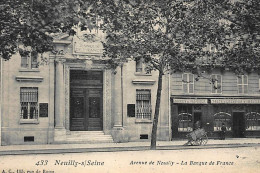 NEUILLY-sur-SEINE : Avenue De Neuilly La Banque De France - Tres Bon Etat - Banques