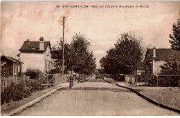 VIRY-CHATILLON: Pont Sur L'orge Et Boulevard Saint-michel - Bon état - Viry-Châtillon