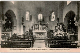 COLOMBES: Institution Jeanne-d'Arc, Choeur Et Chapelles Latérales - Très Bon état - Colombes