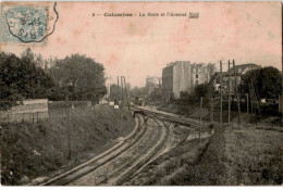 COLOMBES: La Gare Et L'avenue Noté - Très Bon état - Colombes
