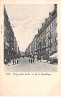 LYON - Perspective De La Rue De La République - Très Bon état - Otros & Sin Clasificación