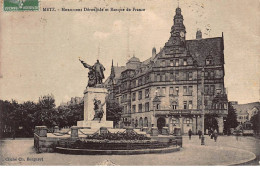 BANQUE DE FRANCE - METZ : Monument Déroulede Et Banque De France - Tres Bon Etat - Banken