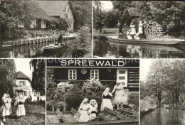 72181035 Luebbenau Spreewald Bootspartien Trachtenfrauen Cafe Venedig Luebbenau - Andere & Zonder Classificatie