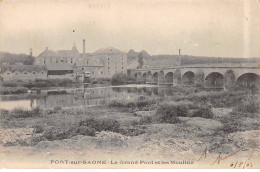 PORT SUR SAONE - Le Grand Pont Et Les Moulins - Très Bon état - Port-sur-Saône