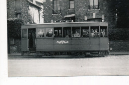 VERSAILLES : "photo Environ 1950 Format Et Papier CPA" Tramway Rufisquin Excel, Personnages - Tres Bon Etat - Versailles