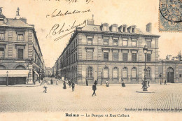 REIMS : Banque De France Et Rue Colbert - Tres Bon Etat - Banques