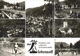 72181029 Bad Liebenzell Orts Und Teilansichten Burg Schwimmbad Bad Liebenzell - Autres & Non Classés