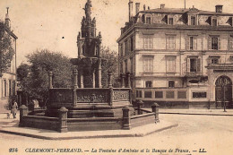 CLERMONT-FERRAND : Banque De France La Fontaine D'amboise - Tres Bon Etat - Banques