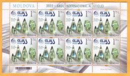 2022  Moldova Moldavie Sheet Stamps Issue „2022: The UN International Year Of Glass” Mint - Moldavië