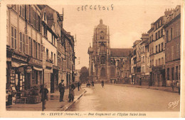 ELBEUF - Rue Guynemer Et L'Eglise Saint Jean - Très Bon état - Elbeuf