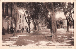 COURTHEZON - La Poste Et Avenue De La Gare - état - Other & Unclassified