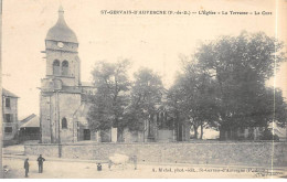 SAINT GERVAIS D'AUVERGNE - L'Eglise - La Terrasse - La Cure - Très Bon état - Saint Gervais D'Auvergne