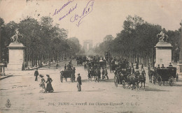 75-PARIS AVENUE DES CHAMPS ELYSEES-N°T5316-F/0099 - Champs-Elysées
