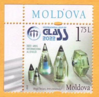 2022  Moldova Moldavie  Stamps Issue „2022: The UN International Year Of Glass” 1v Mint - ONU