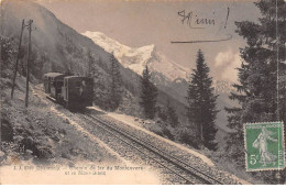 CHAMONIX - Chemin De Fer Du Montenvers Et Le Mont Blanc - état - Chamonix-Mont-Blanc