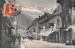 CHAMONIX - Rue Nationale Et Le Mont Blanc - état - Chamonix-Mont-Blanc