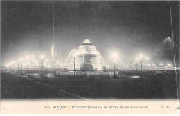 PARIS - Illuminations De La Place De La Concorde - Très Bon état - Markten, Pleinen