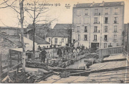 PARIS - Inondations 1910 - Rue Cantagret - F. F. - Très Bon état - La Crecida Del Sena De 1910