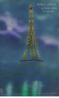 PARIS La Nuit - La Tour Eiffel Illuminée - Très Bon état - Tour Eiffel