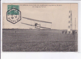 BETHENY: Grande Semaine D'aviation De Champagne, Un Virage De Farman - Très Bon état - Bétheny