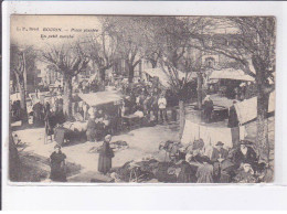 GOURIN: Place Plantée, Un Petit Marché - Très Bon état - Gourin