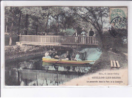 GUILLON-LES-BAINS: La Passerelle Dans Le Parc Et Le Cusancin - état - Sonstige & Ohne Zuordnung