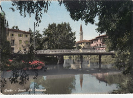 SACILE-PORDENONE-PONTE DEL MERCATO-CARTOLINA VERA FOTOGRAFIA  VIAGGIATA IL 20-2-1959 - Pordenone