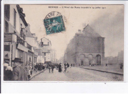 RENNES: L'hôtel Des Postes Incendié Le 19 Juillet 1911 - Très Bon état - Rennes