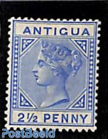 Antigua & Barbuda 1886 2.5p, WM Crown-CA, Stamp Out Of Set, Unused (hinged) - Antigua Y Barbuda (1981-...)